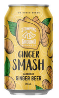 STOMPING GROUND GINGER SMASH ALCOHOLIC GINGER BEER 4 PACK 355ml