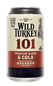 Wild Turkey 101 Cola Can 375ml