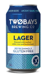 TWO BAYS LAGER GF 375ML