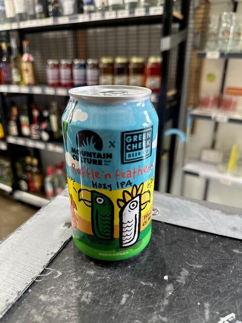 Mountain Culture - X Green Cheeks Rufflin' Feathers Hazy IPA 6% 355ml