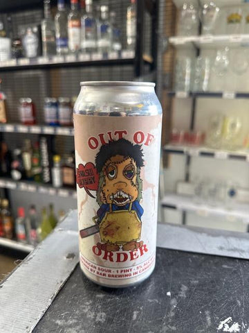 Rar Brew - Out of order Leather Face Slash Puppy Raspberry strawberry cherries cream 5% 473ML