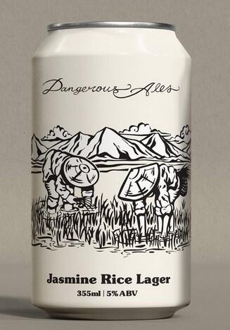 Dangerous Ales - Jasmine Rice Lager 5% 355ml