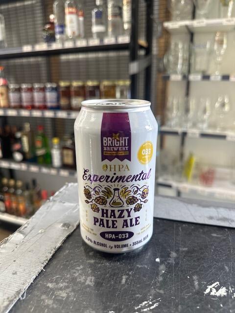 Bright Brew - Experimental Hazy Pale ale HPA - 033 5.5% 355ML