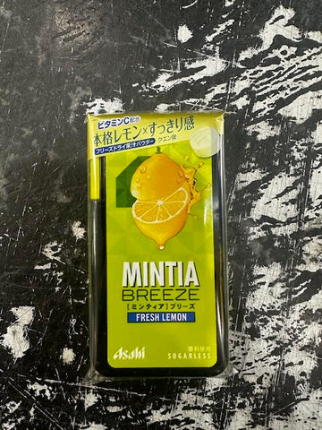 Asahi MIntia Breeze Fresh Lemon sugar free mint 22G
