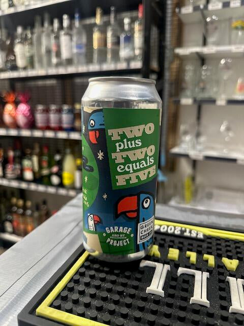 Garage Project - X Green Cheek Two plus Two Equals Five DDH Hazy Triple IPA 10.5% 440ML