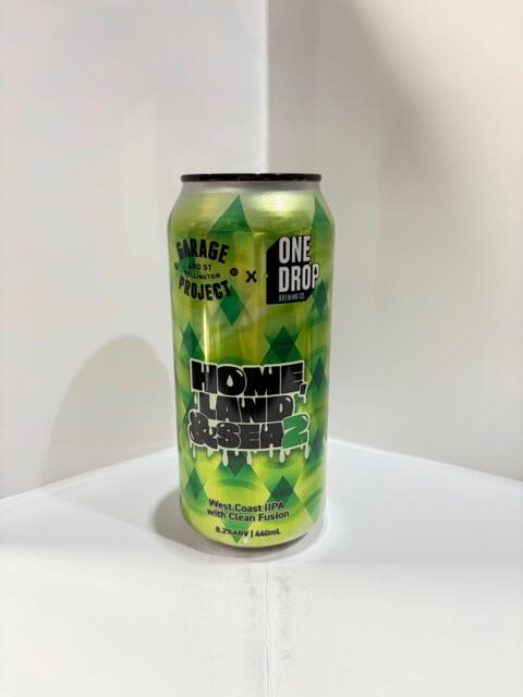 One Drop - X Garage Project Home Land & Sea 2 West Coast IIPA with Clean Fusion 8.2% 440ml