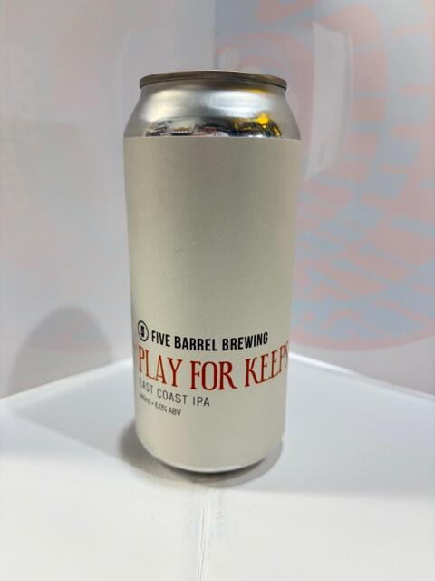 Five Barrel - Play For Keeps East Coast IPA 6% 440ML
