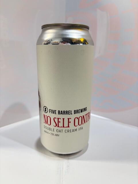 Five Barrel - No self Control Double Oat Cream IPA 7.5% 440ML