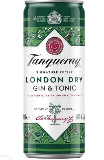 Tanqueray - London Dry Gin & Tonic 5.0% 250ml