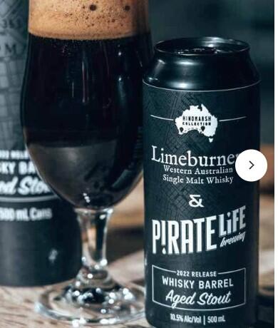 Pirate Life - Limeburners 2022 Whisky Barrel Aged Stout 10.5% 500ml