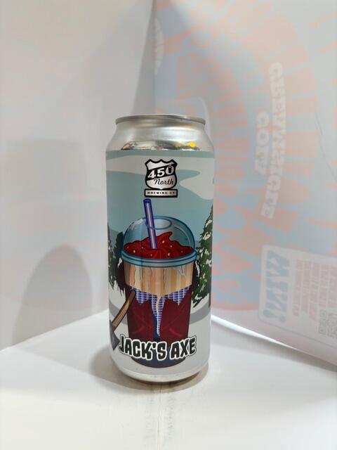 450 North - Jack's AXE Slushy XL Plum Raspberry cinnamon and vanilla Smoothie sour 5% 473ML