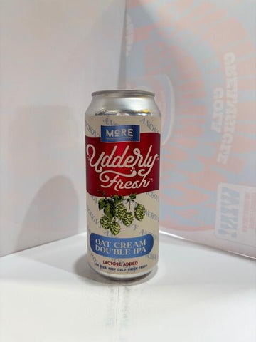 More Brewing - udderly Fresh : Anchovy Double Oat Cream IPA 8% 473ML