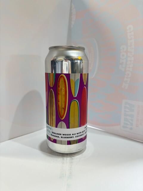 Bottle Logic - Banzai Break Berliner Weisse Ale with Acai Strawberry Banana BlueBerry Coconut 6% 473ML