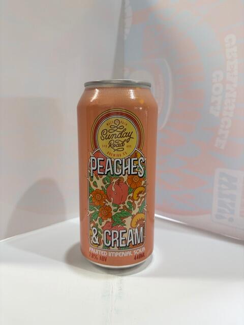 Sunday Road - Peaches & Cream Fruited Imperial Sour 7.0% 440ml
