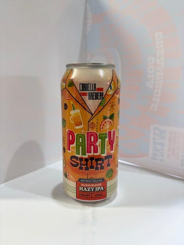 Cornella Brewery - Party Shirt Blood Orange Hazy IPA 7.5% 440ML