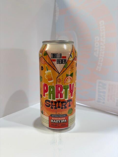 Cornella Brewery - Party Shirt Blood Orange Hazy IPA 7.5% 440ML
