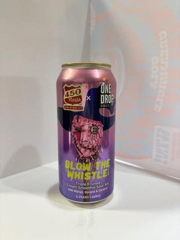 One Drop - X 450 North Blow The Whistle 2025 DEC Triple Fruited Cream Smoothie Sour ale 6.3% 440ML